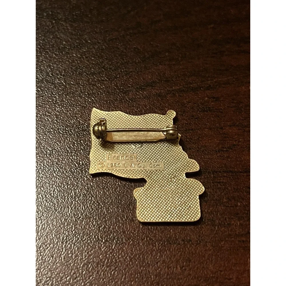 Vintage 1984 Los Angeles Olympics Coca Cola Sam Eagle France Flag Lapel Pin‎